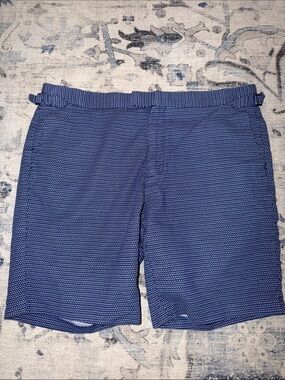 H&M Navy Micro Dot Dress Shorts